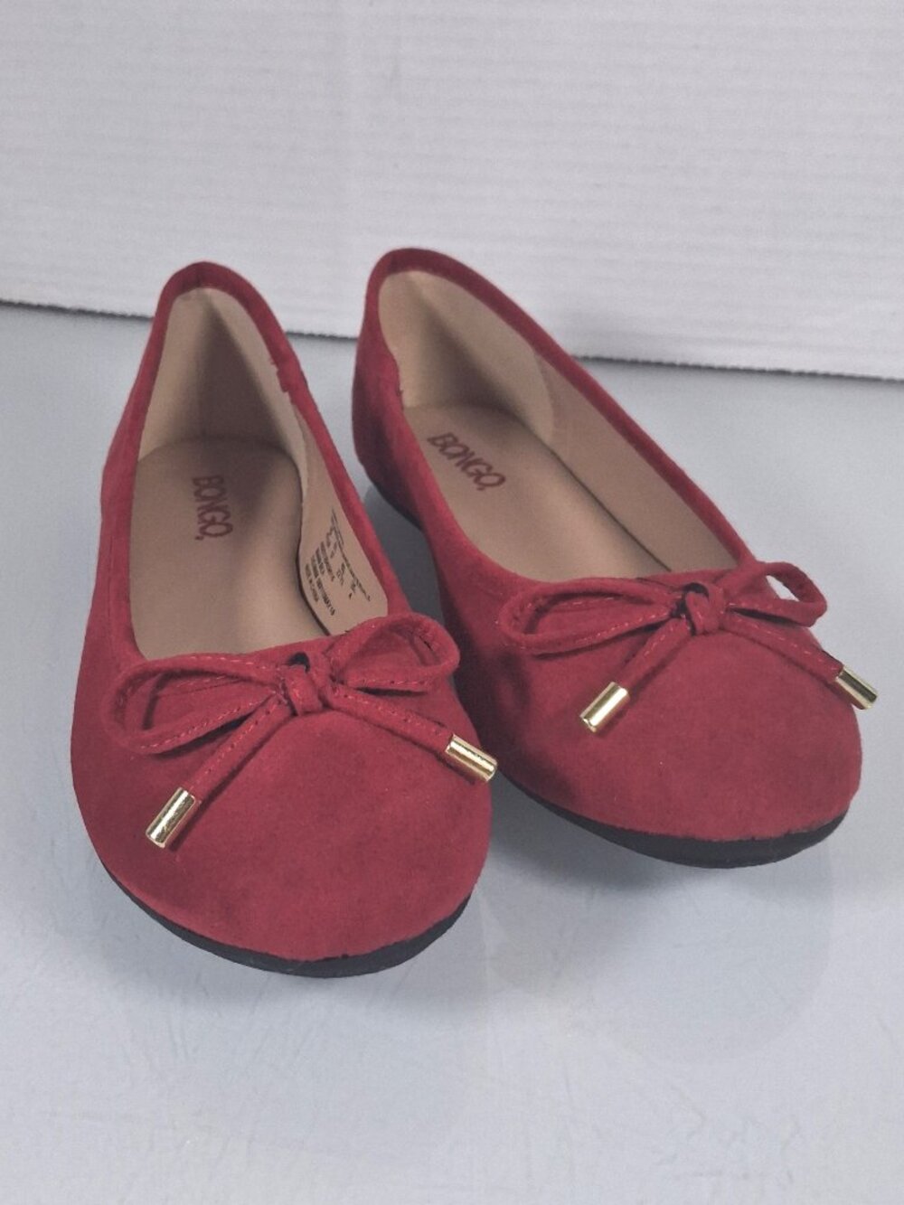 BONGO Red Bow Ballet Flats